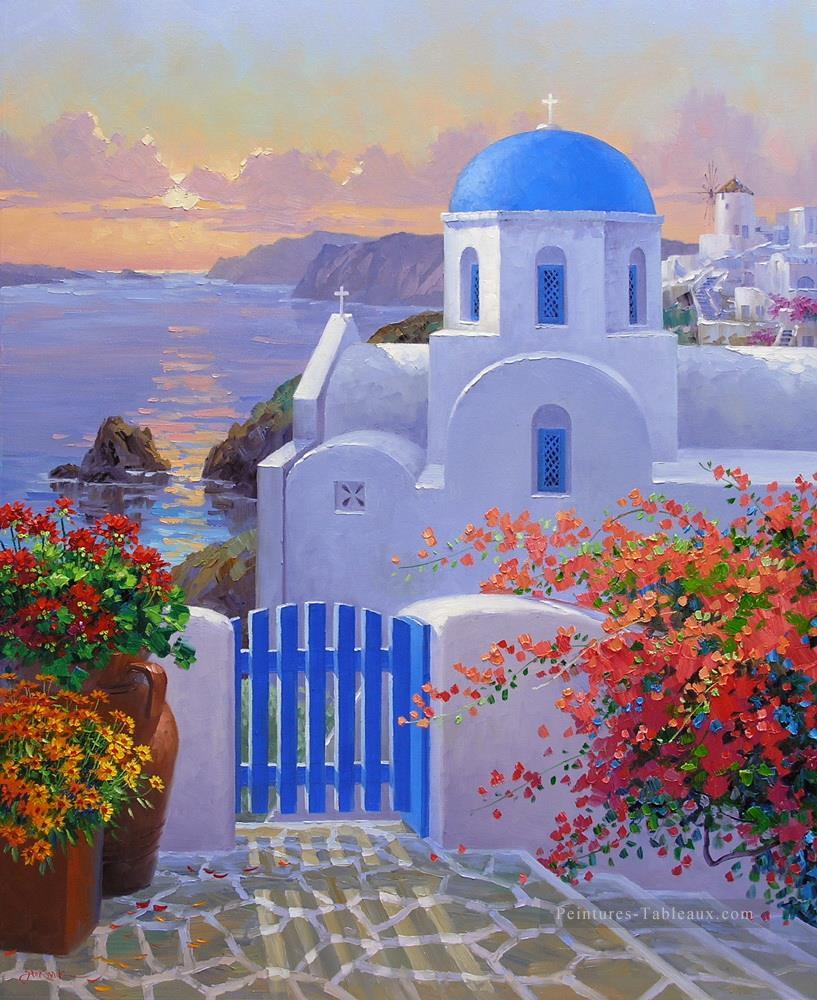 une touche de Grèce Méditerranée Égée Peintures à l'huile
